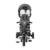 Tricicleta pentru copii Lorelli Freccia Grey Black multifunctionala, pliabila, sezut rotativ 360 grade, greutate admisa 25 kg, roti Eva
