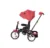 Tricicleta pentru copii Lorelli Jaguar Air Wheels Red  Black 4 in 1 multifunctionala,  cu maner cu control parental, scaun rotativ, spatar reglabil pe 2 pozitii, roti mari silentioase, din cauciuc cu camera