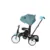 Tricicleta pentru copii Lorelli Jaguar Green Luxe 4 in 1 multifunctionala, cu maner cu control parental, scaun rotativ, 2 tipuri de suport pentru picioare si spatar inalt reglabil pe 2 pozitii