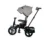 Tricicleta pentru copii Lorelli Jaguar Grey Luxe 4 in 1 multifunctionala , cu maner cu control parental, scaun rotativ, 2 tipuri de suport pentru picioare si spatar inalt reglabil pe 2 pozitii