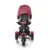 Tricicleta pentru copii Lorelli Neo Red Black Luxe 4 in 1, multifunctionala, control al directiei, scaun rotativ, spatar inalt reglabil, cosulet textil si 2 tipuri de suport pentru picioare