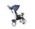Tricicleta pentru copii Lorelli One Blue control al directiei, sezut reglabil, copertina, scaunel cu husa moale si roti mari silentioase