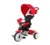 Tricicleta pentru copii Lorelli One Red control al directiei, sezut reglabil, copertina, scaunel cu husa moale si roti mari silentioase