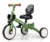 Tricicleta pentru copii Milly Mally Optimus Max Green 5 in 1 reglabila, maner parental, roti din spuma, varsta 12 luni+