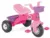 Tricicleta pentru copii Pilsan Atom Pink, roti din plastic rezistent cu aparatoare noroi, sezut cu spatar, cosulet pentru jucarii, de la 3 ani,greutate suportata maxim 35kg