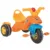 Tricicleta pentru copii Pilsan Caterpillar Orange cu pedale, claxon, sezut cu spatar, roti cu aparatoare de noroi de la 3 ani pana la 35 kg
