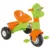Tricicleta pentru copii Pilsan Dino Green cu pedale, spatiu de depozitare, greutate admisa 35 kg