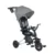 Tricicleta pentru copii Qplay Nova Rubber Gri ultrapliabila, de la 10 luni, greutate scazuta, cadru de aluminiu,scaun rotativ, roti din cauciuc plin