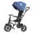 Tricicleta pentru copii Qplay Rito Rubber Albastru Inchis cu roti din cauciuc, pliabila, maner telescopic, sistem roata libera si greutate maxim suportata 25 kg
