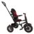 Tricicleta pentru copii Qplay Rito Rubber Rosu cu roti din cauciuc, pliabila, maner telescopic, sistem roata libera si greutate maxim suportata 25 kg