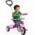 Tricicleta pentru copii Radio Flyer 3 in 1 Stroll N Trike roz cu scaun cu pozitie ajustabila, roti silentioase, maner reglabil pe inaltime si detasabil, sistem roata libera, pana la 25 kg