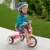Tricicleta pentru copii Radio Flyer Fold 2 Go Pink pliabila, cu scaun reglabil in inaltime, in functie de varsta, roti silentioase, panglici decorative si compartiment pentru depozitare