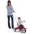 Tricicleta pentru copii Radio Flyer Steer and Stroll multifunctionala, maner de impins detasabil, suport picioare, scaun reglabil, roti silentioase, sonerie