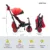 Tricicleta pentru copii Smart Trike STR7 Rosu 7 in 1 ultrapliabila, spatar reglabil, sistem patentat Touch Steering, roti din cauciuc cu functie de absorbire a socurilor, varsta 6 luni+