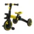 Tricicleta pentru copii SporTrike Galben 3 in 1 cu pedale, roti din cauciuc, scaun reglabil in 2 trepte, suport pahar, maner reglabil pe inaltime si detasabil
