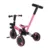 Tricicleta pentru copii SporTrike Roz 3 in 1 cu pedale, roti din cauciuc, scaun reglabil in 2 trepte, suport pahar, maner reglabil pe inaltime si detasabil