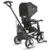 Tricicleta ultrapliabila Coccolle Spectra Plus Premium Line, Scaun reversibil, Copertina XXL, Cos accesorii, 2 seturi suport picioruse, Sistem roata libera, Roti cauciuc EVA, Jet Black