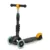 Trotineta 3 in 1 pentru copii Ricokids Cubi NegruGalben cu scaunel,roti cu lumini LED,platforma antiderapanta,cadru din aluminiu,manere ergonomice,greutate suportata 30 kg, varsta 3 ani+