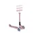 Trotineta Globber Junior ECO Mov Liliac, pliabila, ghidon din aluminiu reglabil, roti cu Led, greutate admisa 50 kg