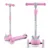 Trotineta Kidwell zoocar Deer, lumini LED, ghidon reglabil din aluminiu, greutate suportata 25 kg, varsta 3 ani+