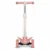 Trotineta Lionelo Timy Roz cu 3 roti LED, ghidon reglabil, pliabila, platforma antiderapanta, greutate suportata 50 kg, varsta 3 ani+