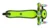 Trotineta Plus My Free Up Lights Verde, cu 3 roti LED, platforma antiderapanta, ghidon reglabil, greutate suportata 50 kg, varsta 3 ani+