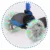 Trotineta Ricokids Loco albastru-negru pliabila, ghidon reglabil, roti cu Led, platforma antiderapanta, greutate admisa 25 kg