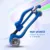 Trotineta copii 2-in-1 pliabila cu scaun reglabil si lumini 4Glow Albastra 18 luni – 8 ani