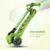Trotineta copii 4Glow cu lumini LED pliabila reglabila Verde 3 – 8 ani