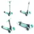 Trotineta cu 3 roti Yvolution Y Glider Nua green, pliabila, roti Led, ghidon reglabil, greutate admisa 50 kg