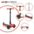 Trotineta cu 3 roti unisex Byox Bolt Red