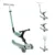 Trotineta evolutiva Globber Go-Up 4 in 1 Active Ecologic Verde Fistic, ghidon reglabil din aluminiu, scaun, maner parinte, greutate admisa 50 kg