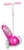 Trotineta intuitiva Barbie Pink, platforma antiderapanta, greutate suportata 50 kg, varsta 2 ani+