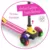 Trotineta pentru copii Chillafish Scotti Glow Pink cu 3 roti luminoase, ghidon reglabil, greutate admisa 50 kg