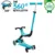 Trotineta pentru copii Globber Go-Up Active Eco Blue 3 in 1, rotire 360, ghidon reglabil, scaun, maner parinte, roti cu Led, greutate admisa 50 kg