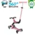 Trotineta pentru copii Globber Go-Up Active Eco Roz Pal 3 in 1, rotire 360, ghidon reglabil, scaun, maner parinte, roti cu Led, greutate admisa 50 kg