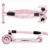 Trotineta pentru copii Kidwell Vento Candy pliabila, cu suspensie, roti cu led, ghidon din aluminiu reglabil, greutate admisa 50 kg, varsta 3 ani+