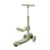 Trotineta pentru copii Lorelli Swiftie Green pliabila, roti cu led, sezut pliabil, ghidon reglabil, platforma cu lumini si melodii, greutate admisa 50 kg