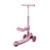 Trotineta pentru copii Lorelli Swiftie Pink pliabila, roti cu led, sezut pliabil, ghidon reglabil, platforma cu lumini si melodii, greutate admisa 50 kg