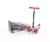Trotineta pentru copii Mini Pink, 3 roti cu LED, ghidon reglabil, pliabila, greutate suportata 20 kg, varsta 3 ani+
