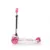 Trotineta pentru copii Mini Pink Butterfly roti din silicon cu Led, ghidon reglabil, greutate admisa 20 kg