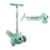 Trotineta pentru copii Nichiduta Honey Bee Green, pliabila, ghidon din otel, inaltime ajustabila pe 3 nivele, muzica, roti cu lumini LED