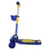 Trotineta pentru copii Novokids Mini Scooter 6160 Albastru cu roti luminoase din silicon, melodii si lumini, 3 roti, pliabila, maner reglabil, greutate suportata 50 kg