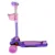 Trotineta pentru copii Novokids Mini Scooter 6160 RozMov cu roti luminoase din silicon, melodii si lumini, 3 roti, pliabila, maner reglabil, greutate suportata 50 kg