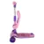 Trotineta pentru copii Novokids Mini Scooter 8130 RozMov 2 in 1, cu roti luminoase din silicon, melodii, 3 roti, pliabila, maner reglabil, greutate suportata 50 kg