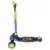 Trotineta pentru copii Novokids Mini Scooter 9080 Albastru cu roti luminoase din silicon, melodii si lumini, 3 roti, pliabila, maner reglabil pe inaltime, greutate suportata 50 kg