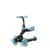 Trotineta pentru copii QPlay Sema EVO Albastru 6 in 1 multifunctionala cu scaunel, maner telescopic parental, inaltime ajustabila, cadru din aluminiu, greutate admisa 50 kg