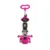 Trotineta pentru copii Smart Plus Pink Butterfly, 3 roti cu LED, scaun reglabil si detasabil, maner parental reglabil, ghidon reglabil, greutate suportata 20 kg, varsta 3 ani+