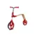 Trotineta pentru copii Sun Baby 006 EVO 360 Red, transformabila in bicicleta de echilibru fara pedale, vasrta 3-5 ani, greutatea maxima 20 kg, roti mari cauciucate, frana de picior pe roata din spate