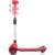 Trotineta pliabila Chipolino Orbit Red, cadru din aluminiu, ghidon reglabil, baza anti-alunecare, roti cu lumini, greutate admisa 50 kg